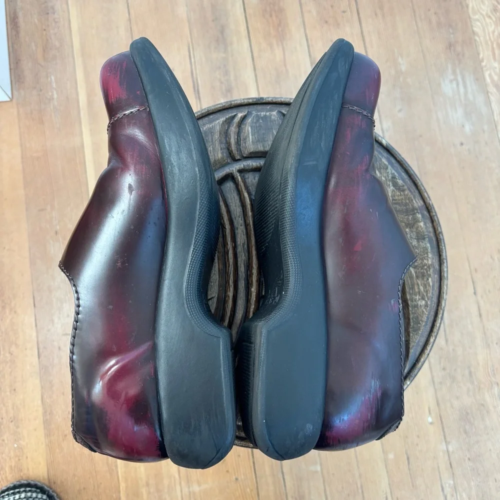 Y2K 90s Chunky vintage grunge Dansko leather platform clogs shoes | Sz 12 / 42